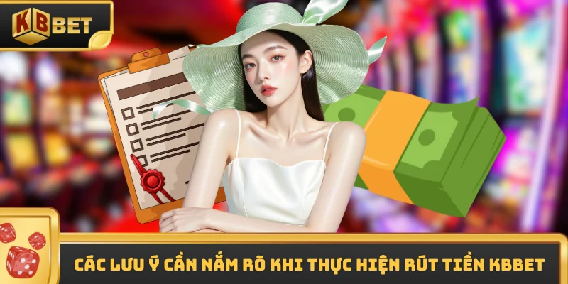 Các lưu ý cần nắm rõ khi thực hiện rút tiền KBBET
