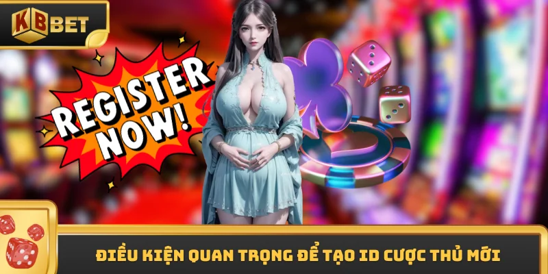 Điều kiện quan trọng để tạo ID cược thủ mới